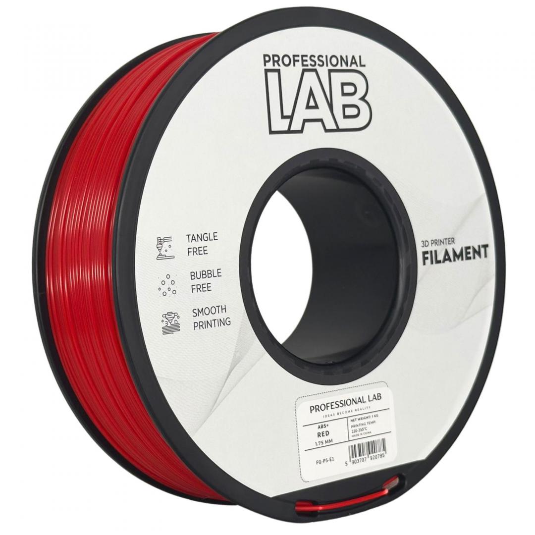 Filament 3D Proffesional Lab, Diamentru 1.75mm, Greutate: 1KG, Culoare: Rosu,