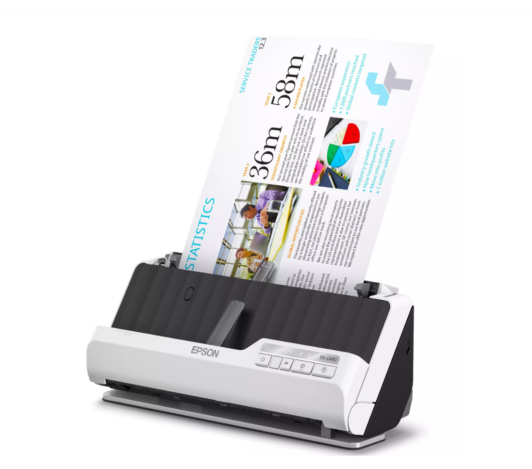 Scanner Epson WorkForce DS-C490, A4, Duplex, Sheetfed, USB
