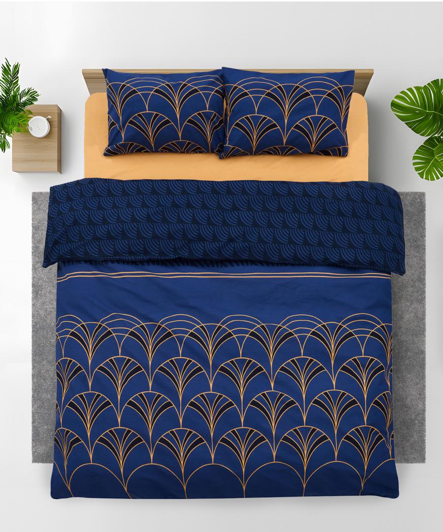 Lenjerie kingsize, bumbac,132 TC, Wave - imagine 4