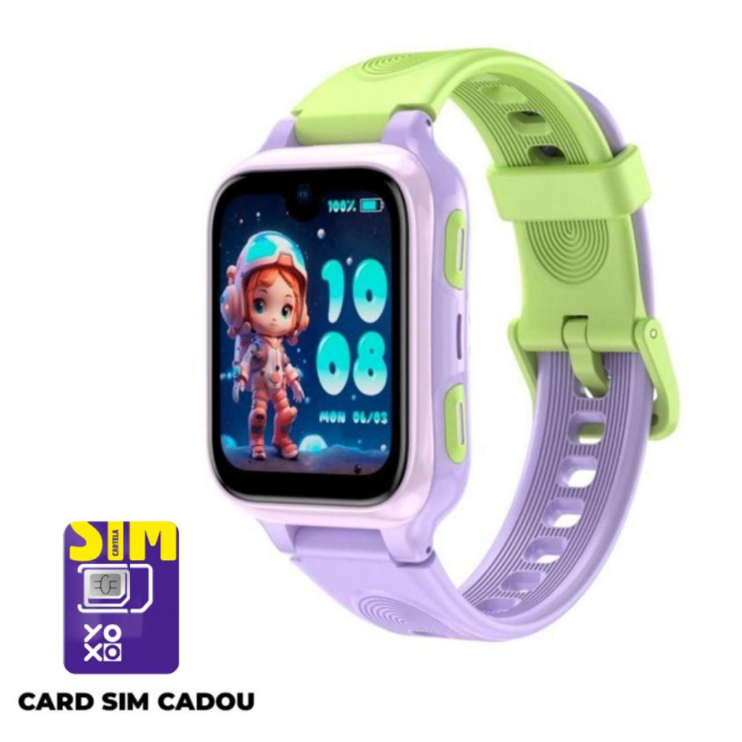Smartwatch pentru copii LAGENIO K9, 40mm, Purple