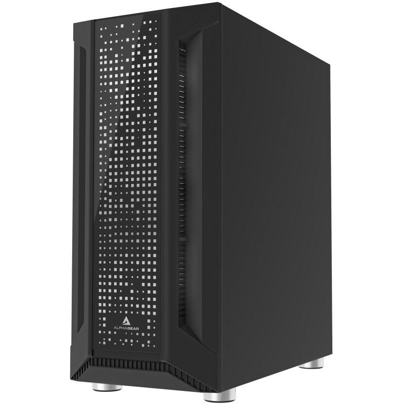 Carcasa ALPHAGEAR Trickster RGB, Mid Tower, Black - imagine 2