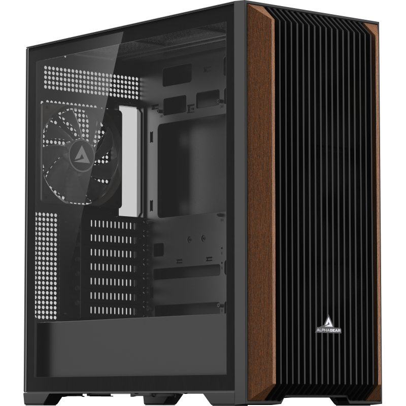 Carcasa ALPHAGEAR Vector, Mid Tower, Black - imagine 3