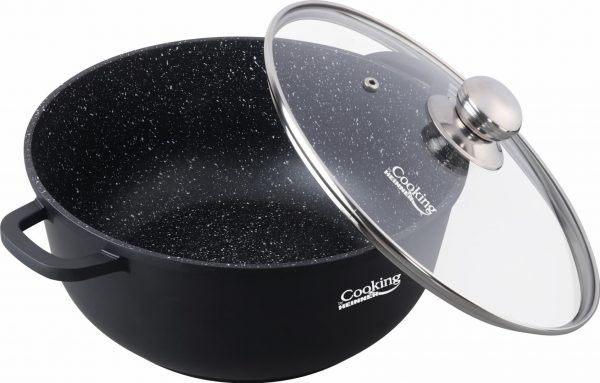 SEMIOALA ALUMINIU TURNAT+CAPAC, 40x17.5 cm, 18.5 L, DARK LINE, COOKING - Image 3