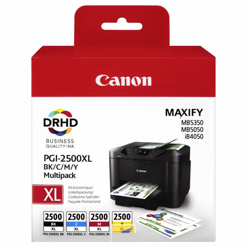 Cartus cerneala Canon PGI2500XLMULTI, multipack, Dual Resistant High Density, pentru