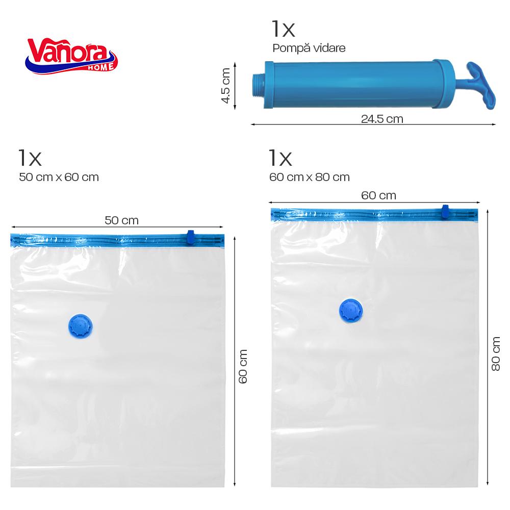 SET 3 PIESE PENTRU VIDARE CU POMPA, VANORA HOME - imagine 3