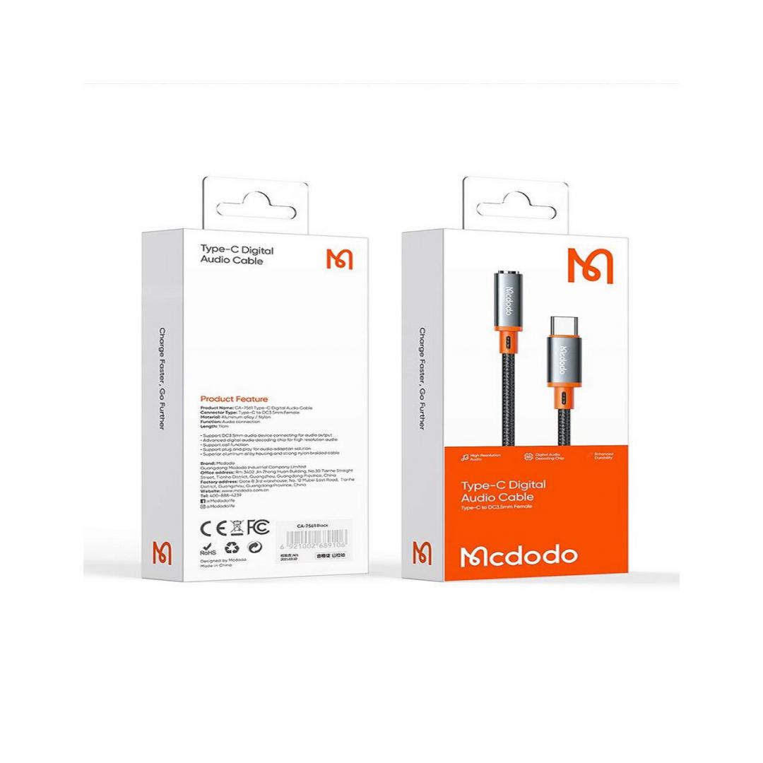 Incarcator MCDODO Castle, 2 porturi, Negru - imagine 2