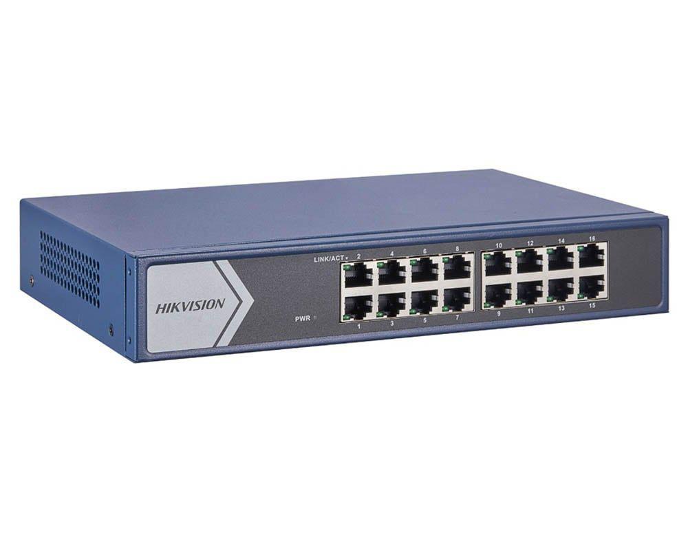 16 Port Gigabit Smart Switch Hikvision DS-3E1516-EI(V3) 16 × Gigabit