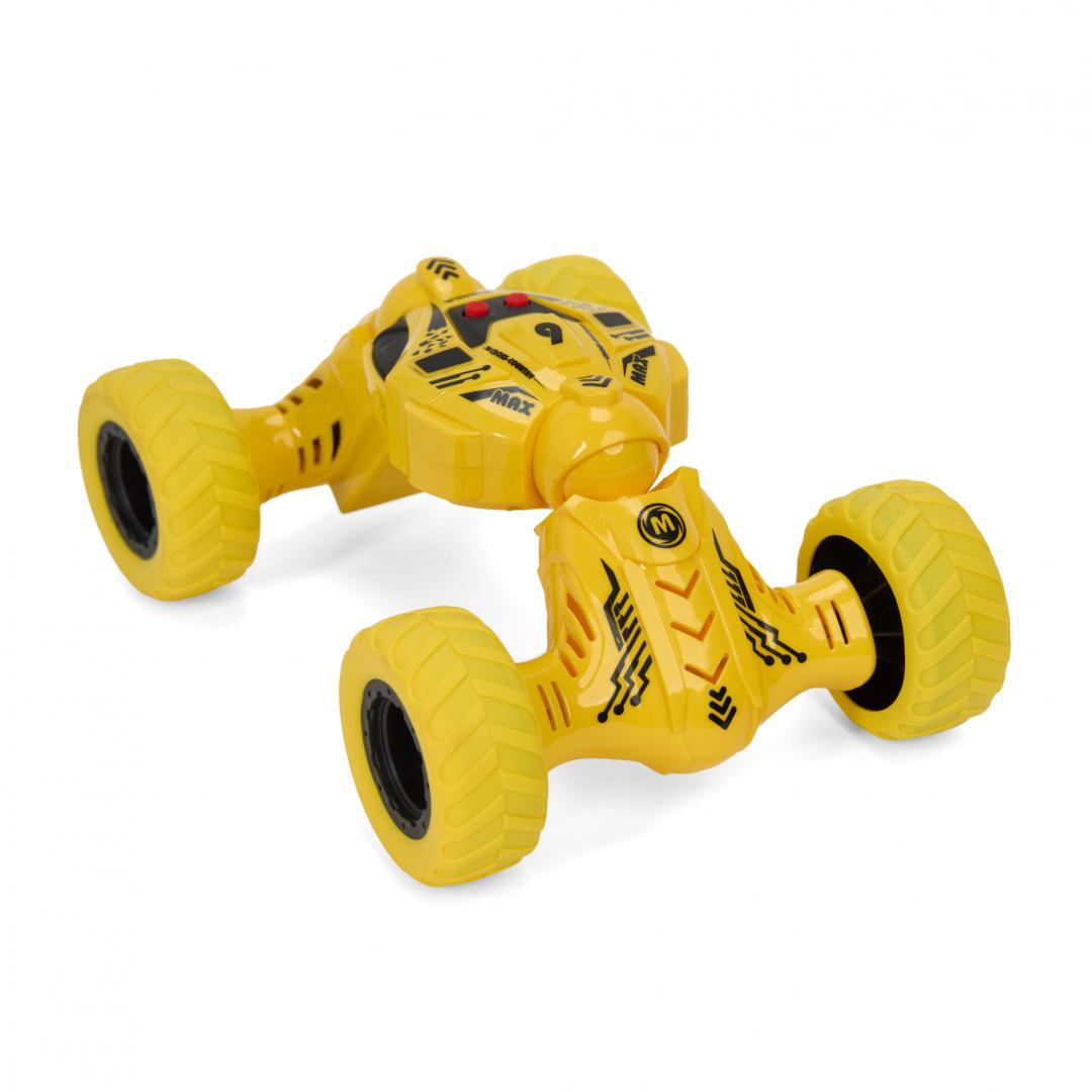 MASINA OFF-ROAD CU LUMINI SI SUNETE, MOMKI, GALBEN - imagine 4