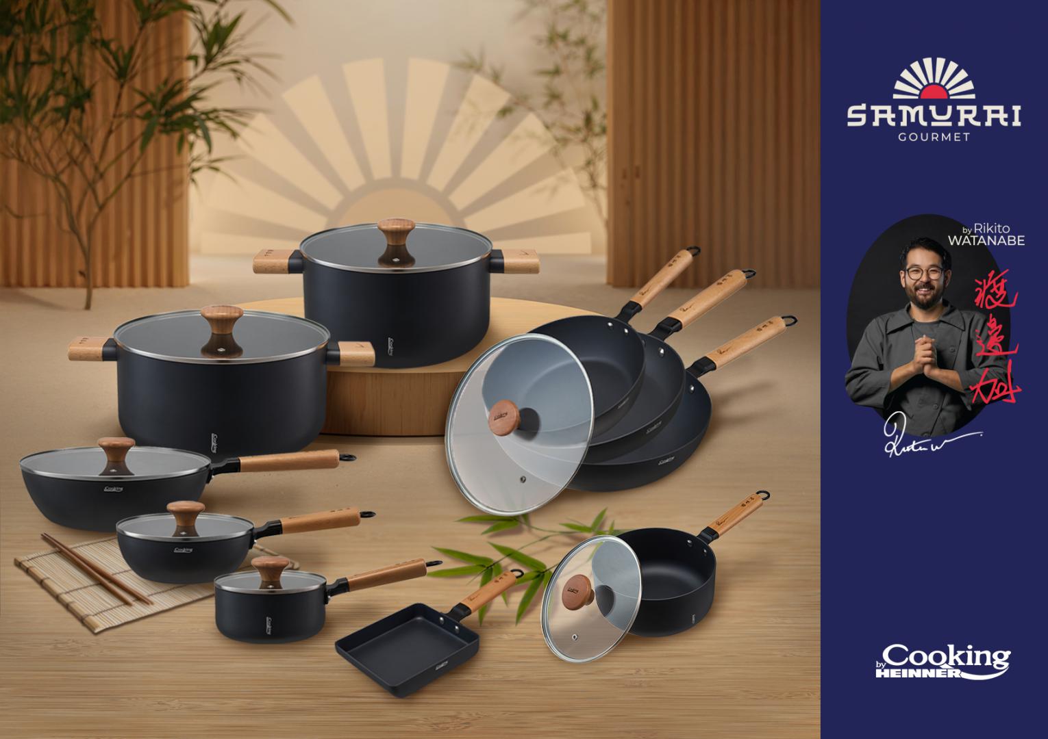 TIGAIE WOK+CAPAC 20X7 CM, RIKITO WATANABE, SAMURAI GOURMET, COOKING - imagine 6