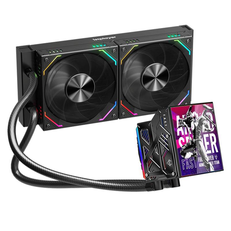 Cooler Procesor 1stPlayer FT 240-bk, Lichid, 12 cm, 2 ventilatoare,