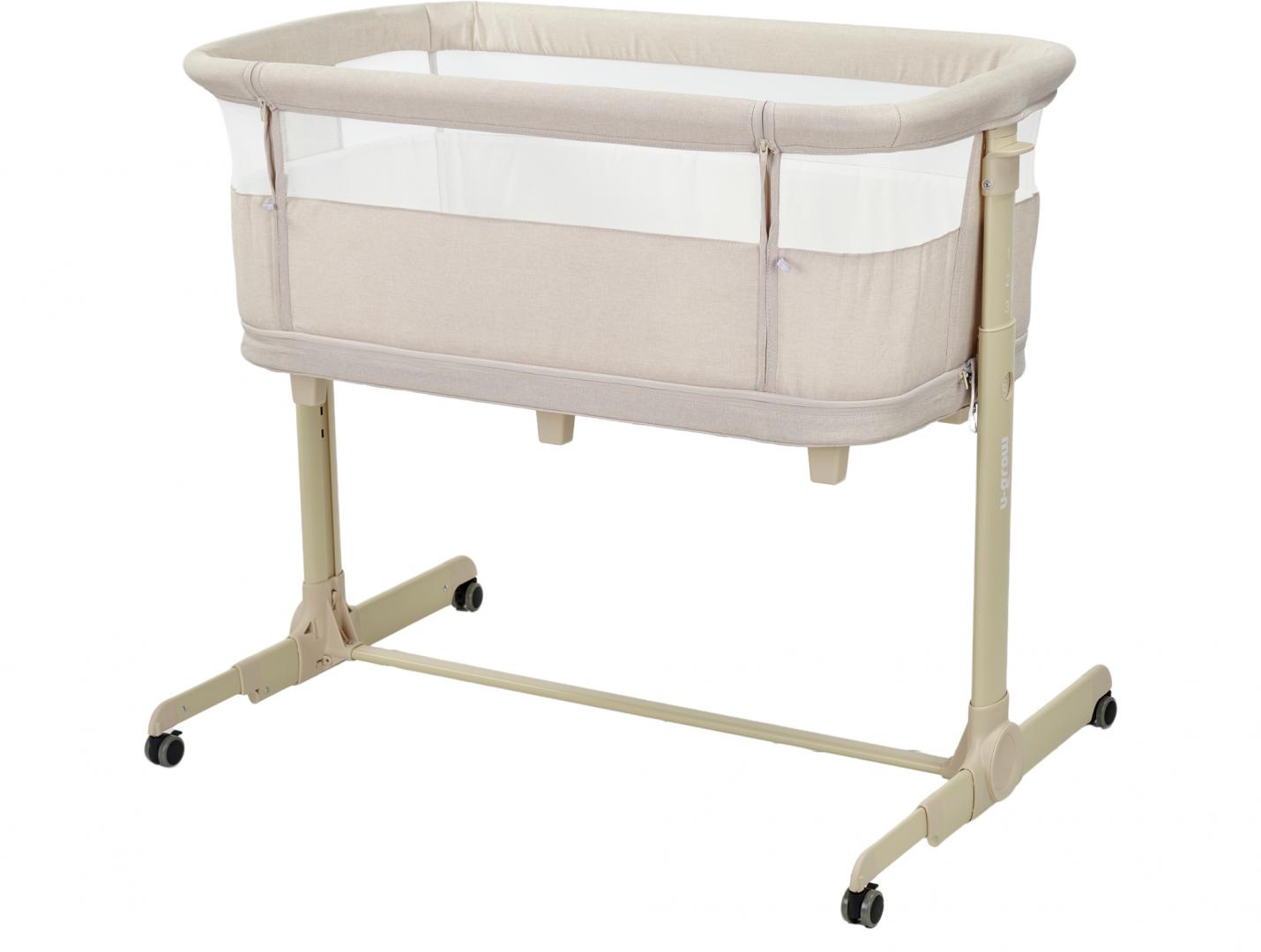 Patut 2 in 1, co-sleeper si tarc de joaca, bej,