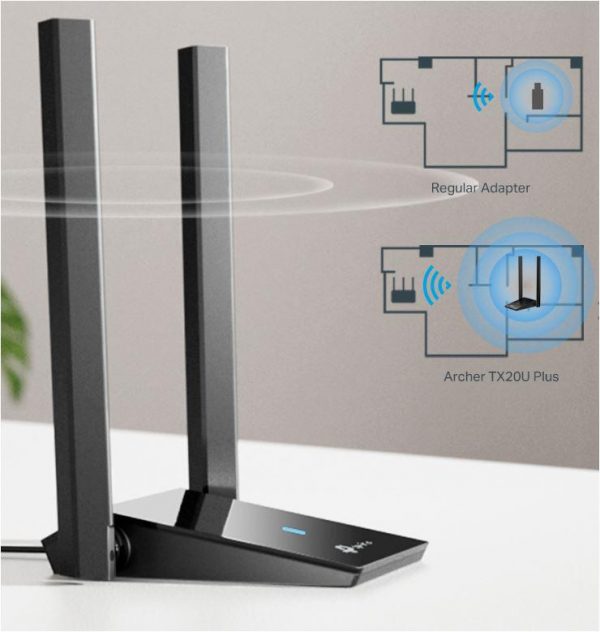 Adaptor wireless TP-Link, ARCHER TX20 PLUS, AX1800, 2 x antene - Image 5