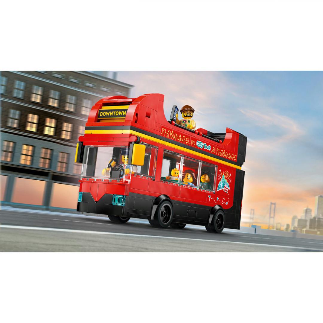 AUTOBUZ TURISTIC ROSU CU ETAJ LEGO 60407 - imagine 12