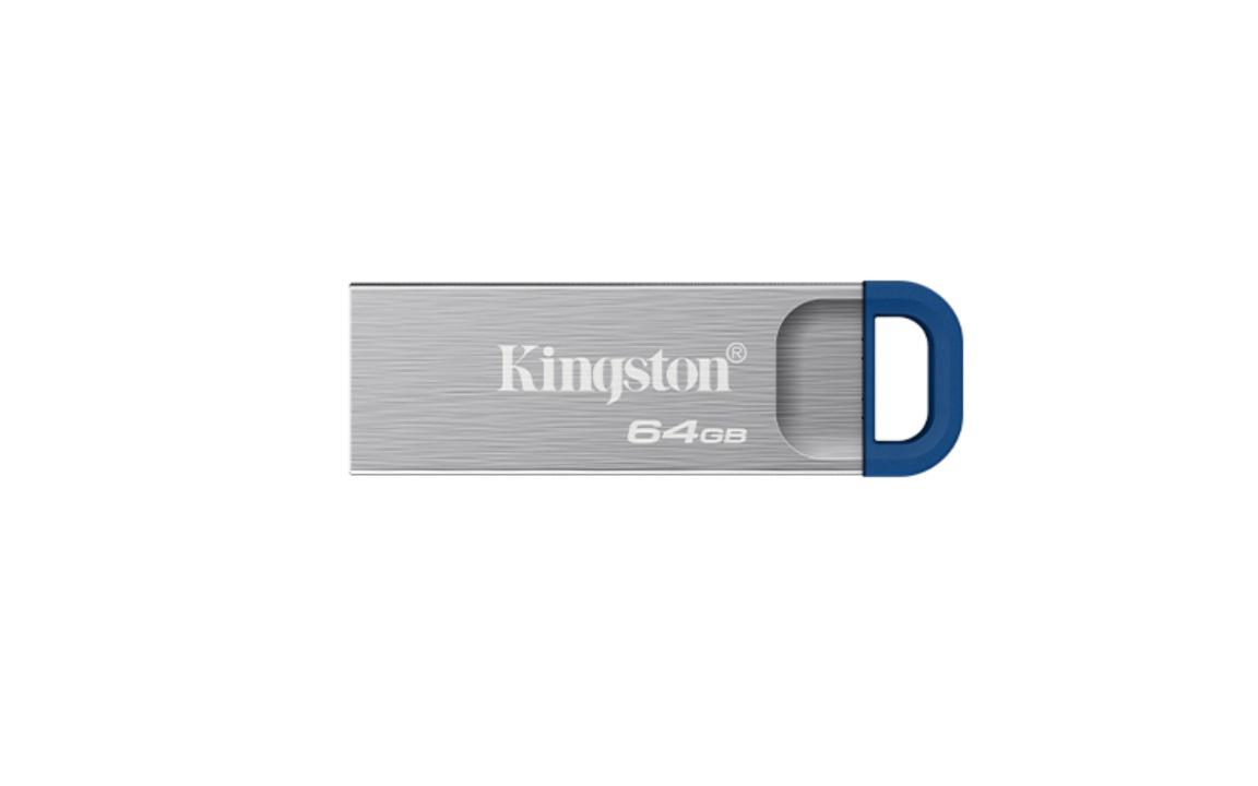 Memorie USB Kingston DataTraveler Kyson 64GB, USB Type-A, Argintiu