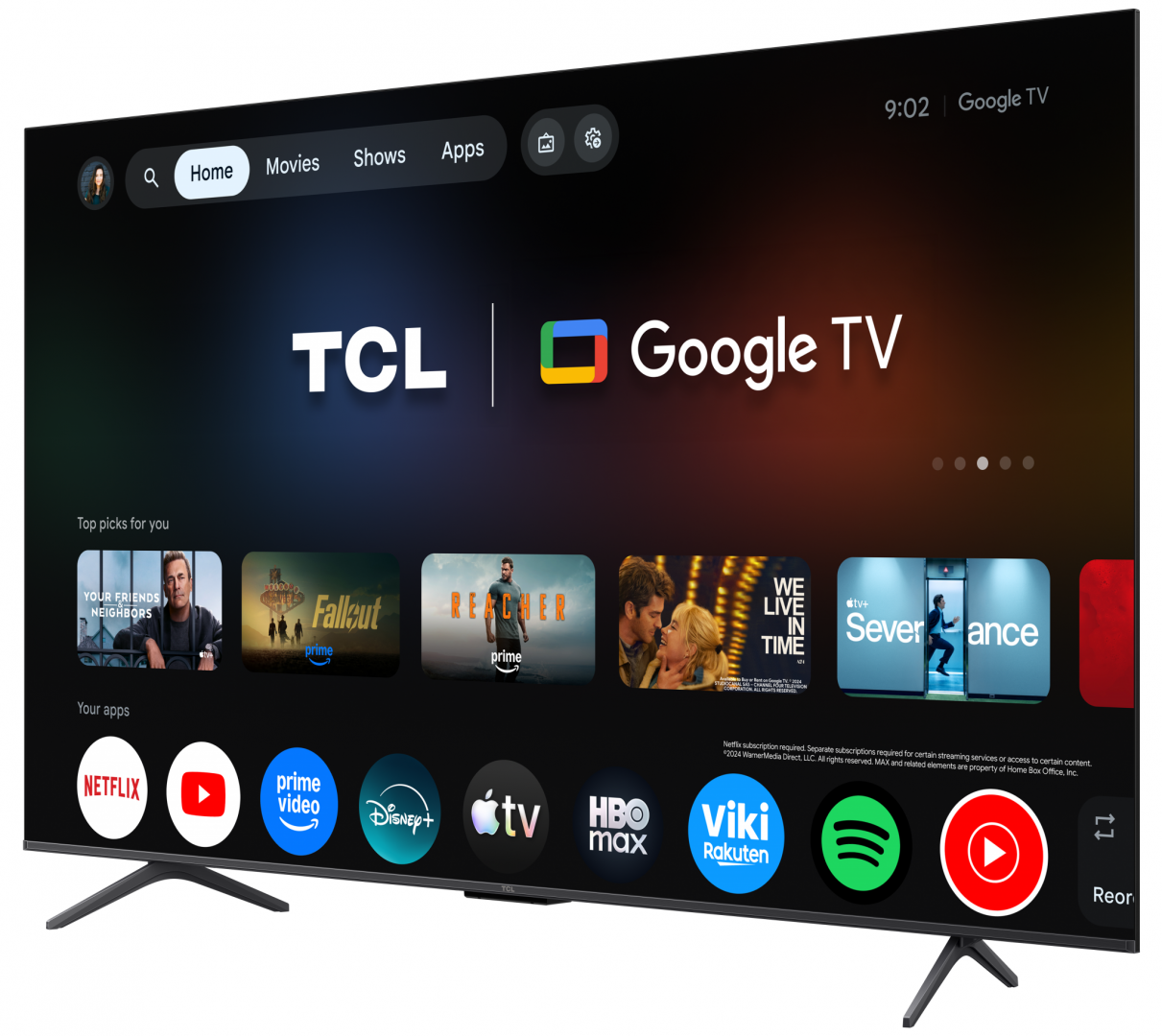 Televizor TCL QD-MiniLED 65T8D, 164 cm, Smart, Google TV, 4K - imagine 3