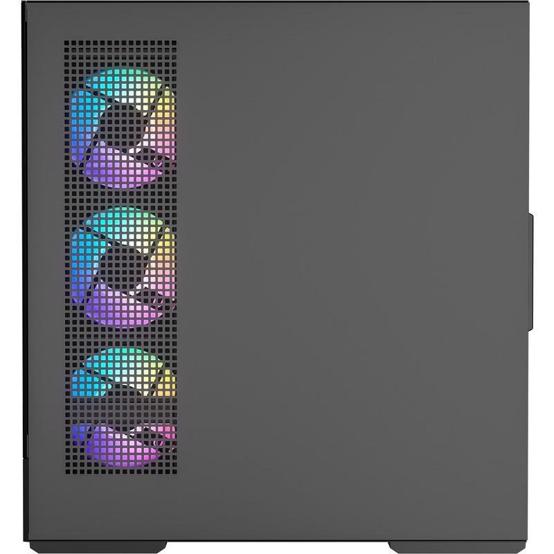 Carcasa ALPHAGEAR Dervish mark 2, RGB, Mid Tower, Black - imagine 3