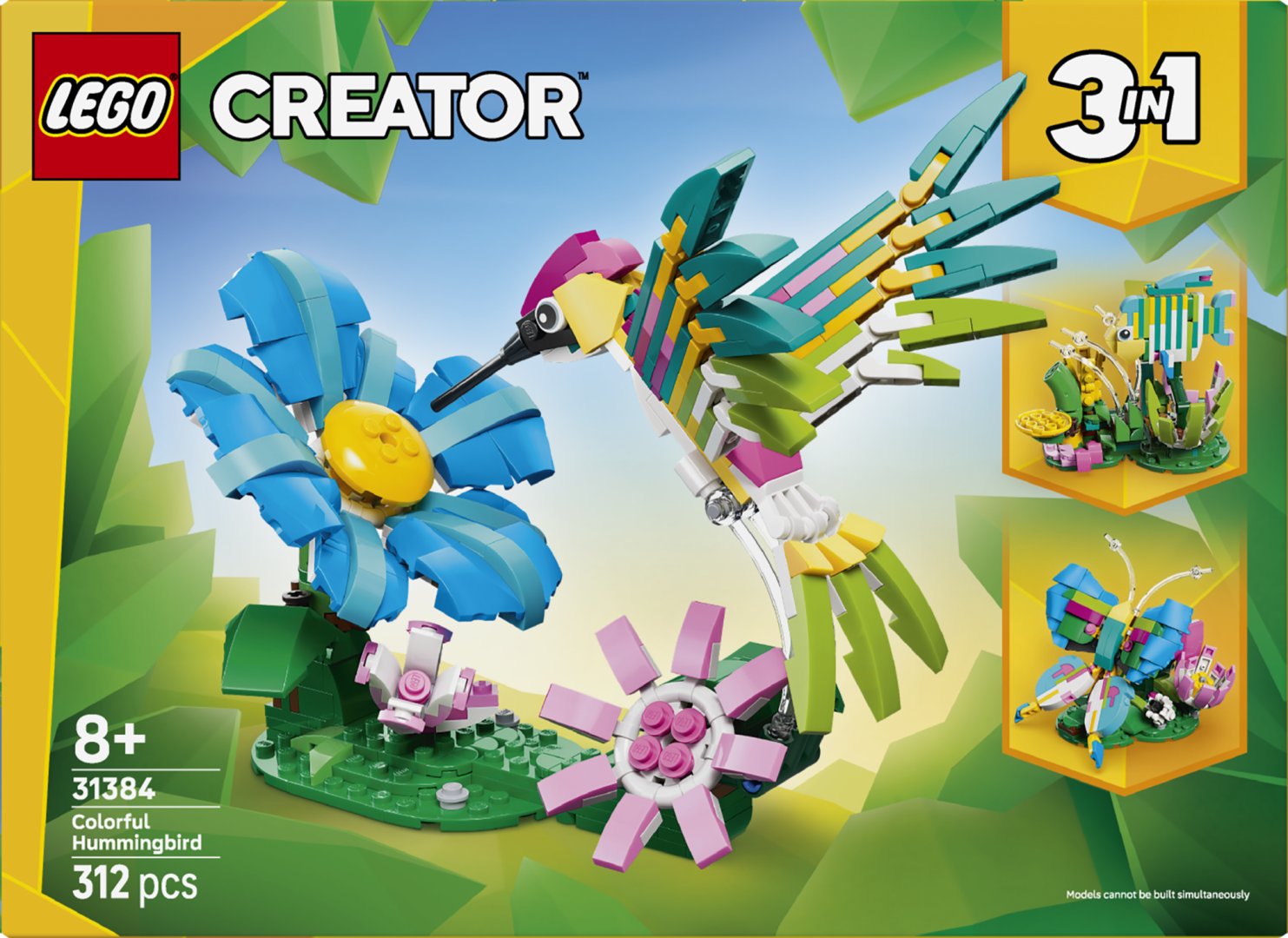 ANIMALE SALBATICE: COLIBRI COLORAT LEGO31384 - imagine 3