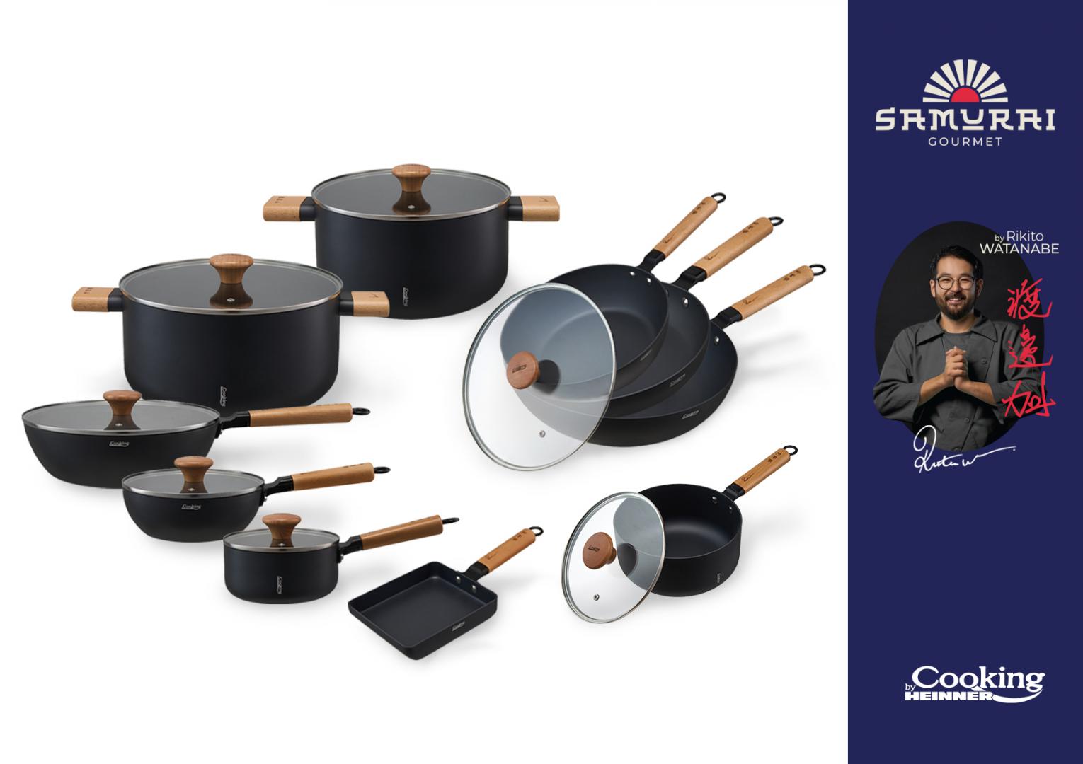 TIGAIE WOK+CAPAC 20X7 CM, RIKITO WATANABE, SAMURAI GOURMET, COOKING - imagine 5