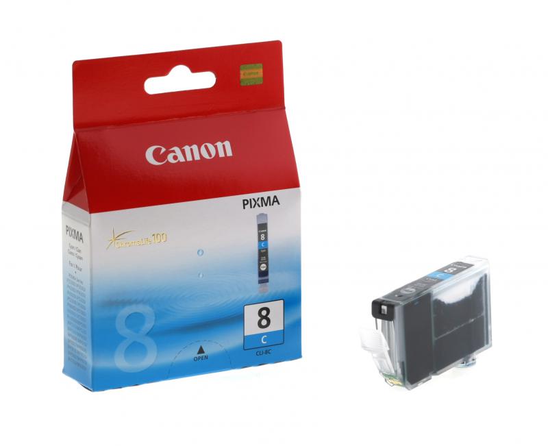 Cartus cerneala Canon CLI-8C, cyan, capacitate 13ml, pentru Canon Pixma
