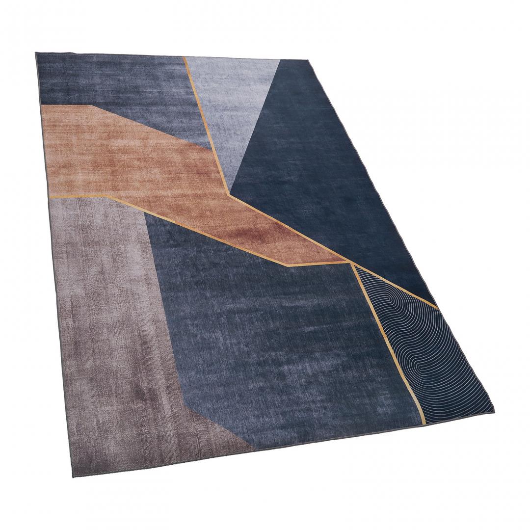 COVOR PRINT DIGITAL 3D 160x230 CM GOLD - imagine 3