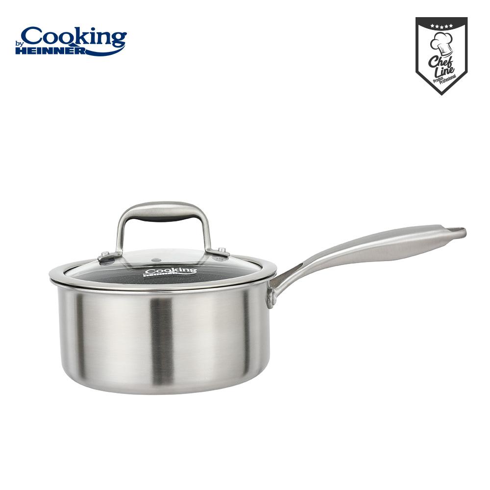 CASEROLA CU CAPAC, 16x8.5 CM, 1.6 L, TITANIUM3, COOKING BY - imagine 3