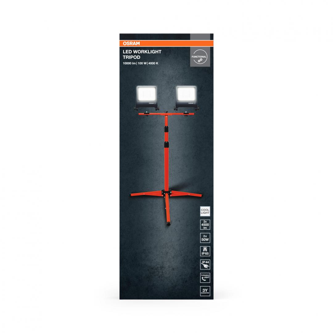 2 Proiectoare LED (lampa de lucru) cu stativ OSRAM Worklight