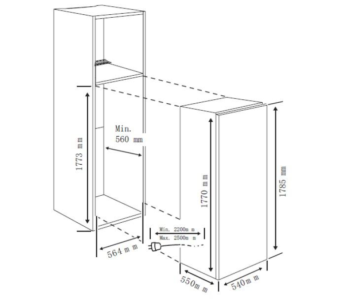 CONGELATOR INCORPORABIL HEINNER HFF-BIM212NFCE++ - Image 4