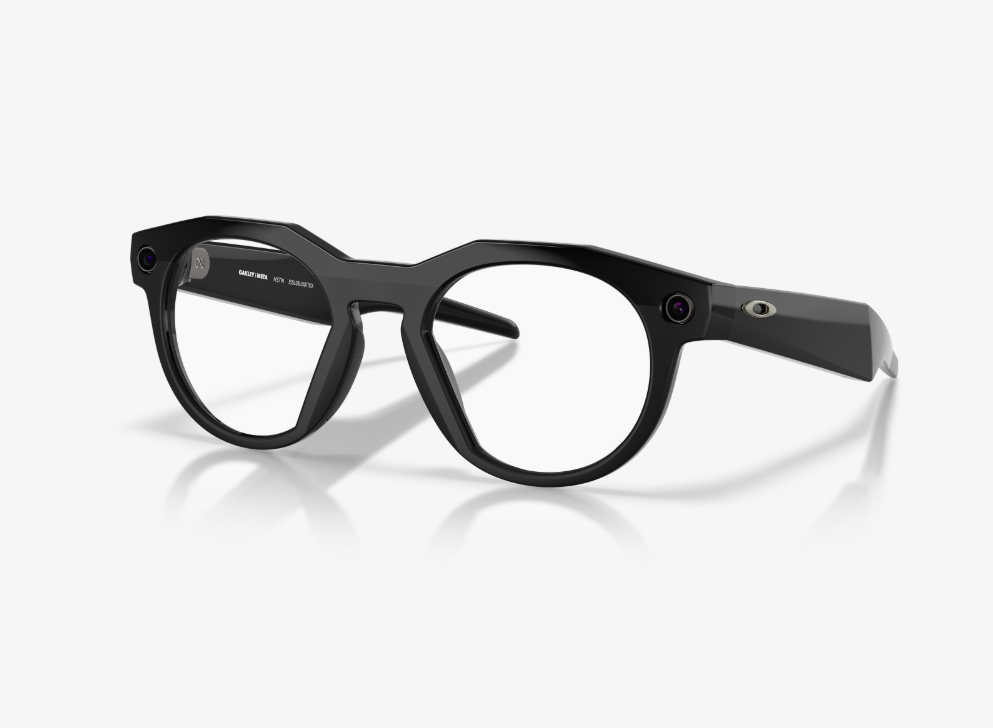 Oakley Meta HSTN AI Glasses Black Frame Transitions Amethyst Lenses