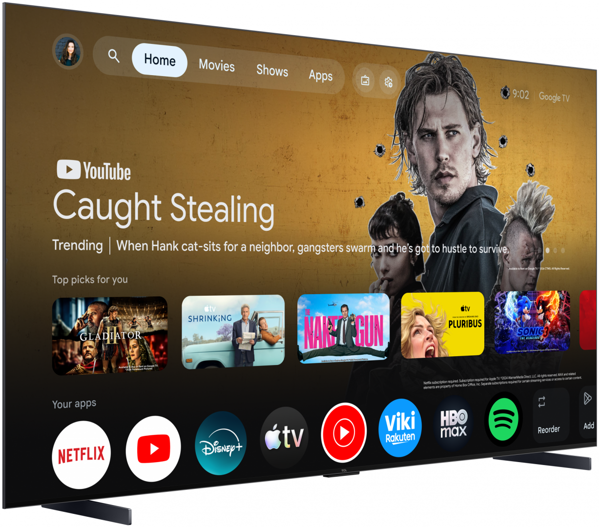 Televizor TCL RGB-MiniLed 98RM7L, 248 cm, Smart Google TV, 4K - imagine 3