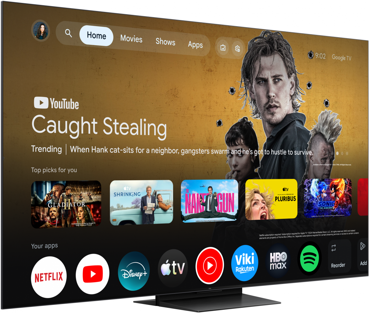 Televizor TCL RGB-MiniLed 85RM7L, 214 cm, Smart Google TV, 4K - imagine 3