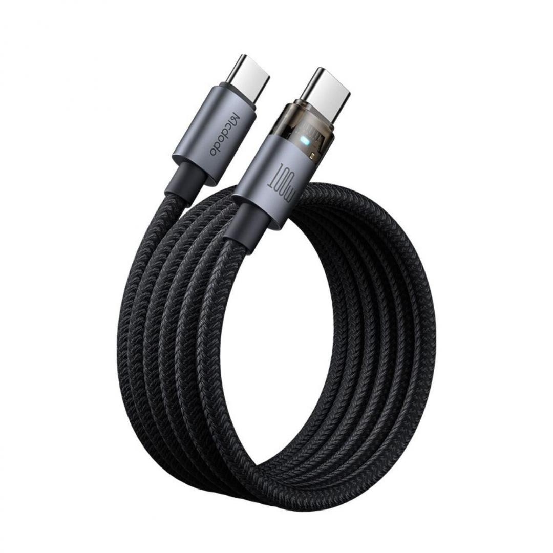 Cablu Type-C la Type-C Mcdodo CA-5580, 100W, 1.2m, negru - imagine 3