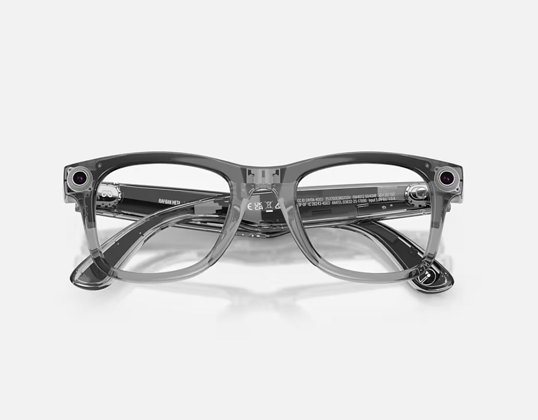 Ray-Ban Meta Wayfarer Gen 2 High Bridge FIT Transparent Grey