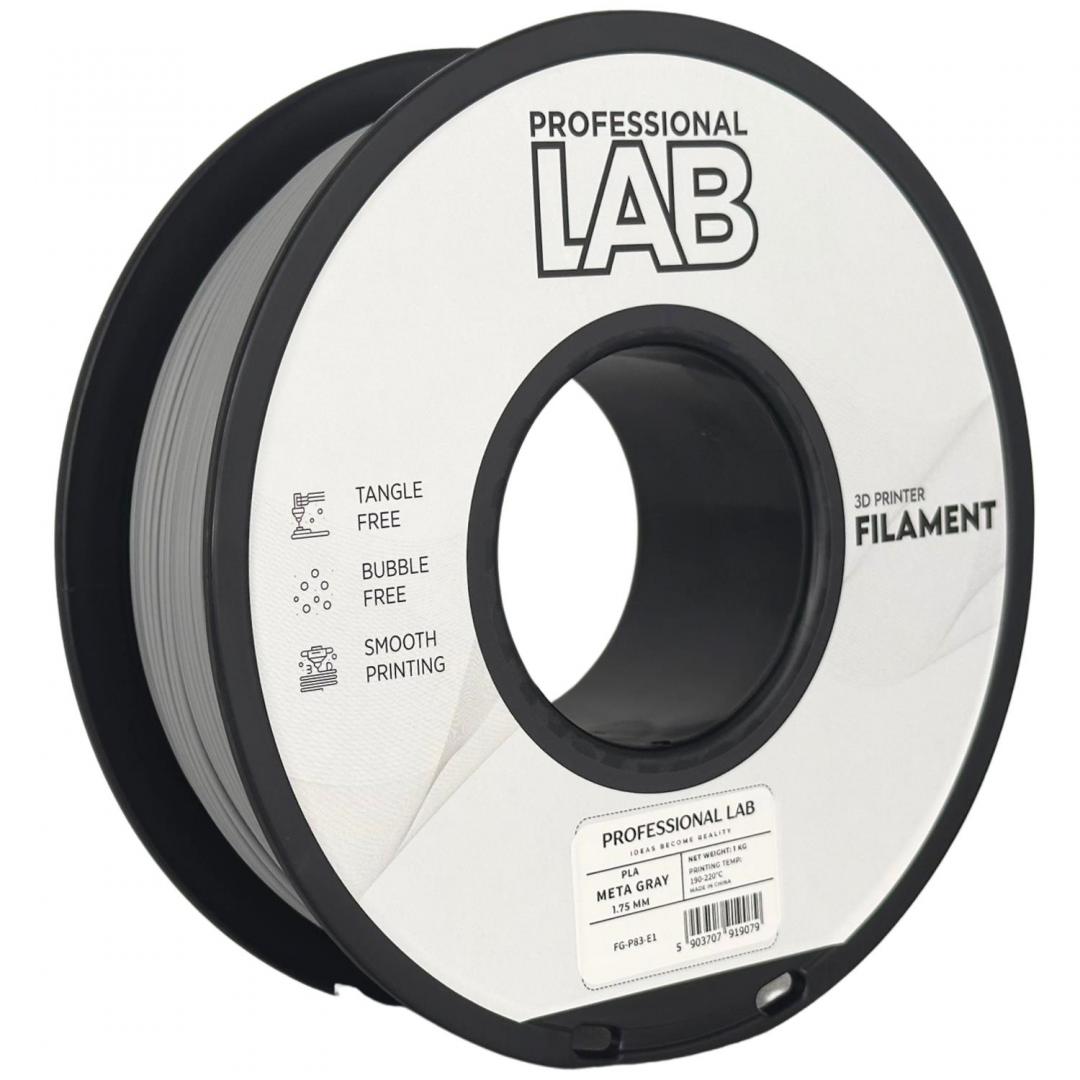 PROF. LAB 3D FILAMENT 1KG PLA META GRAY, Diametru: 1.75mm, - imagine 2