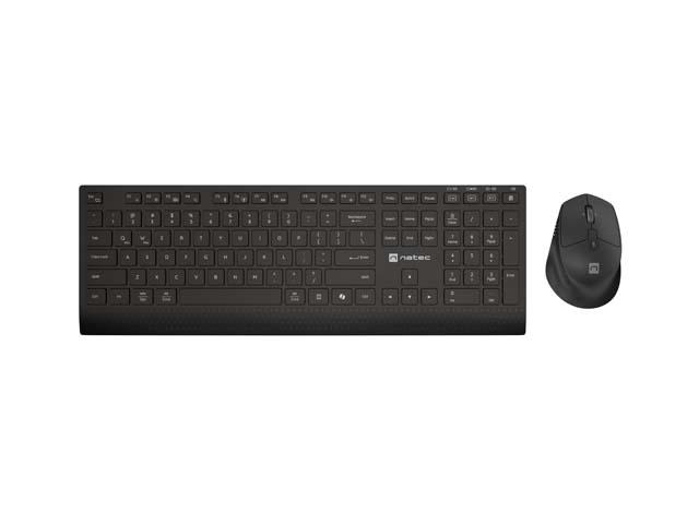 Kit Wireless tastatura si mouse NATEC STINGRAY 2, Negru - imagine 2
