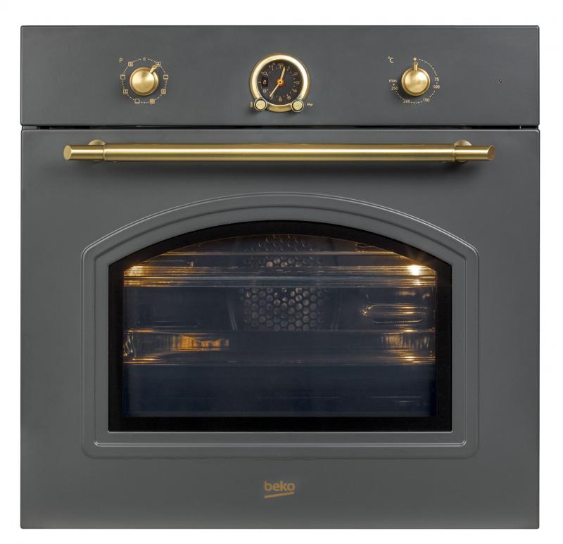 Cuptor electric incorporabil Beko OIM27201A, stil retro/ rustic, multifunctional, clasa