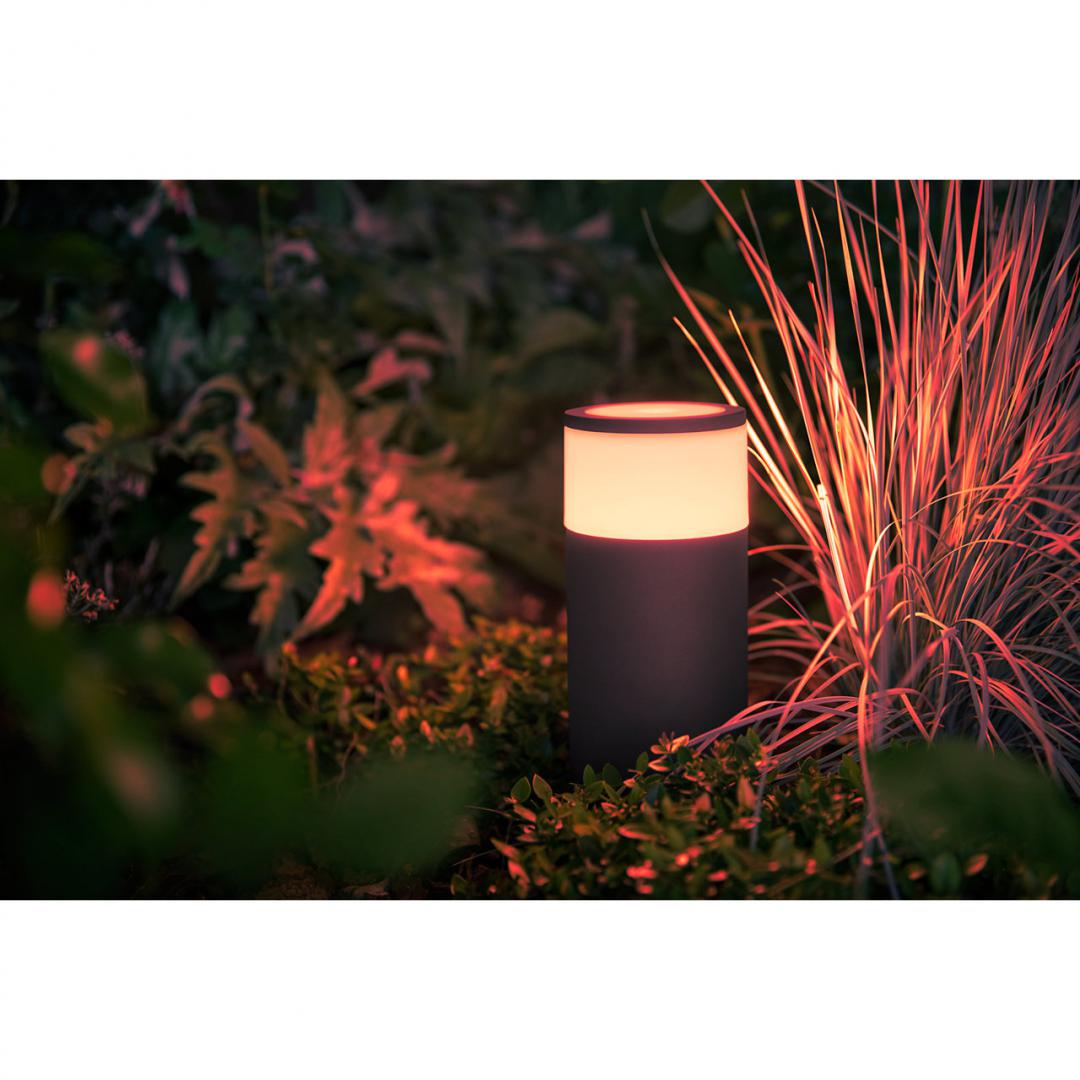 Stalp LED RGB extensie pentru iluminat exterior Philips Hue Calla, - imagine 11