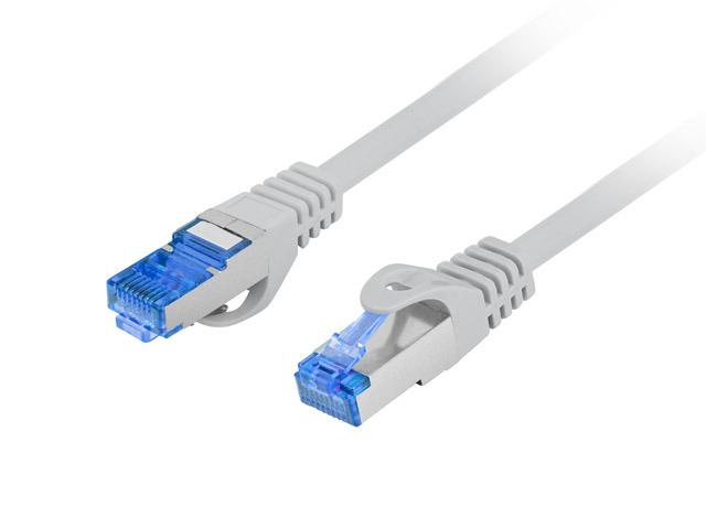 Patch cord Cat.6A S/FTP LSZH CCA 20 m gri, Fluke