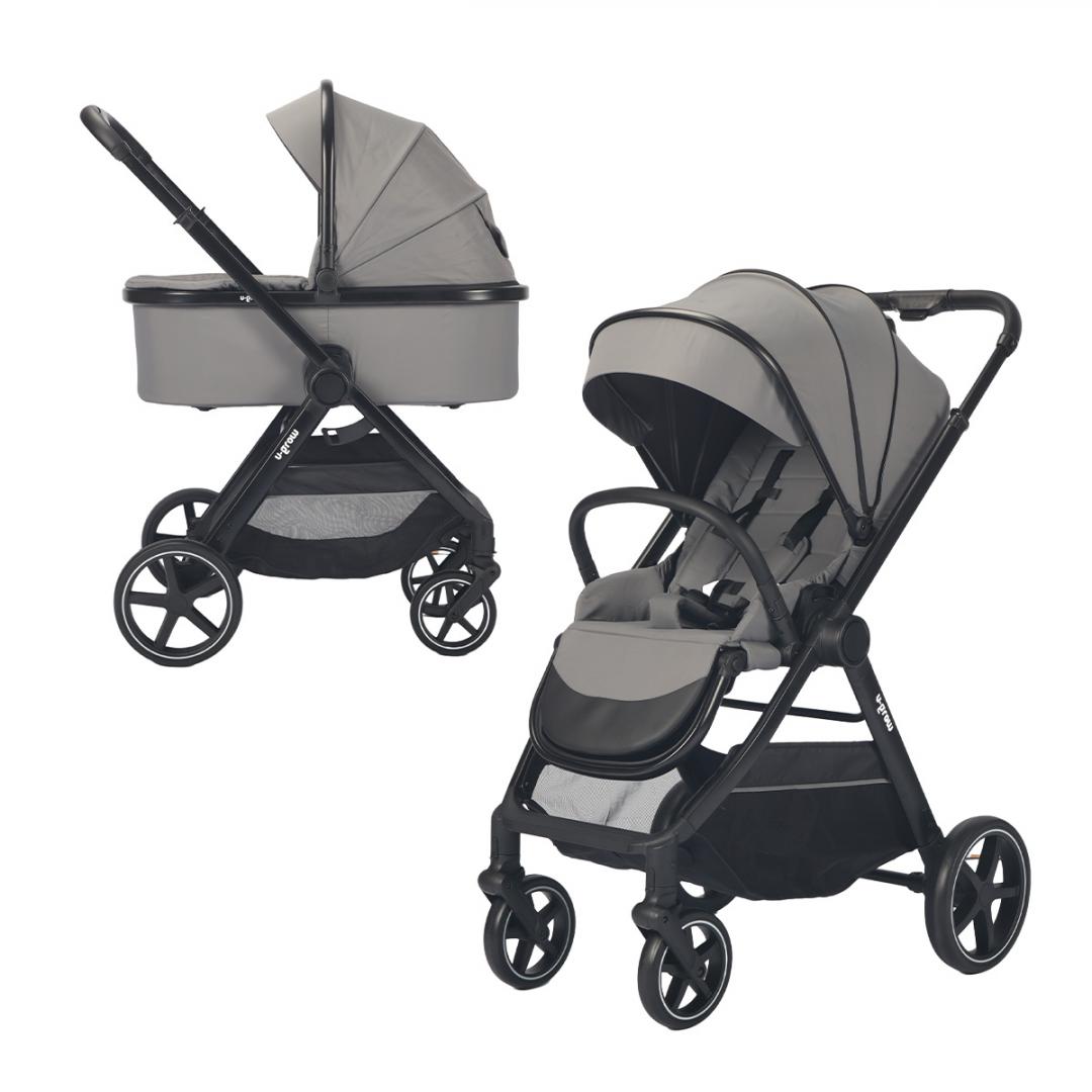Carucior  2in1 SmartFold,  dark grey, U-Grow
