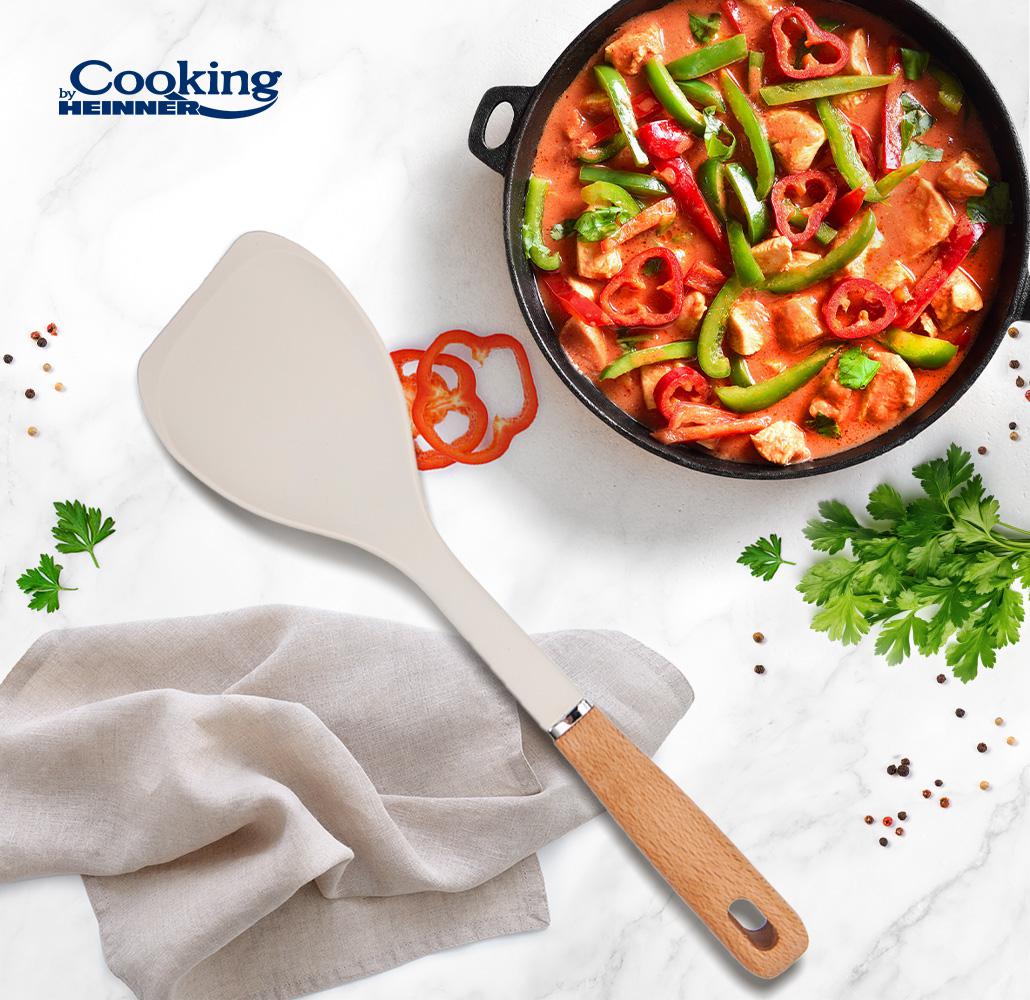 SPATULA SILICON 35x9.5 CM, CULINAR, COOKING BY HEINNER - imagine 3