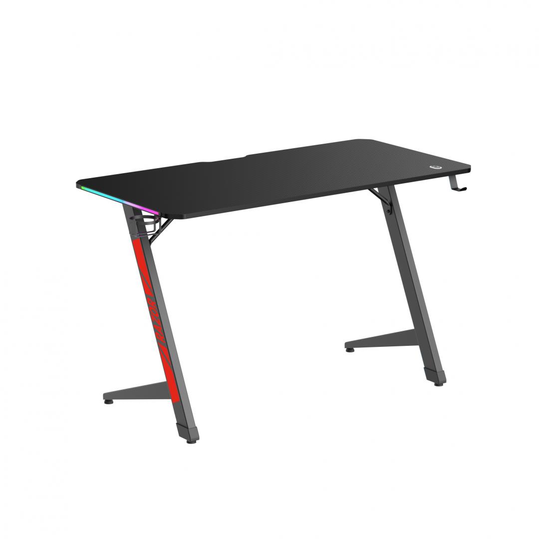 Birou Gaming Serioux Razor cu LED RGB, Material: MDF și