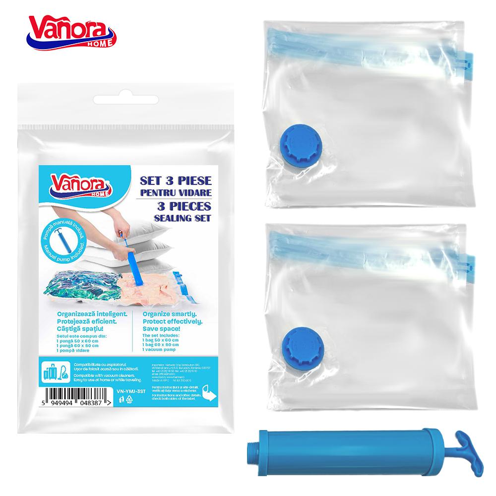 SET 3 PIESE PENTRU VIDARE CU POMPA, VANORA HOME - imagine 2