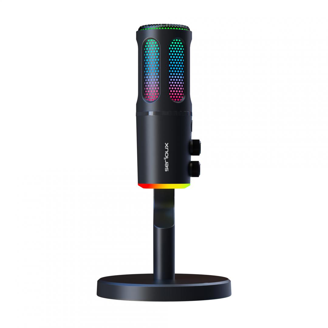 Microfon Gaming de birou Serioux SU8, condenser, unidirectional, frecventa raspuns - imagine 4