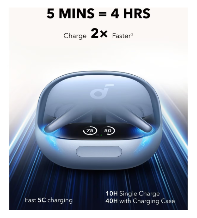 Anker Casti true wireless SoundCore Liberty 4 Pro NC albastru - Image 3