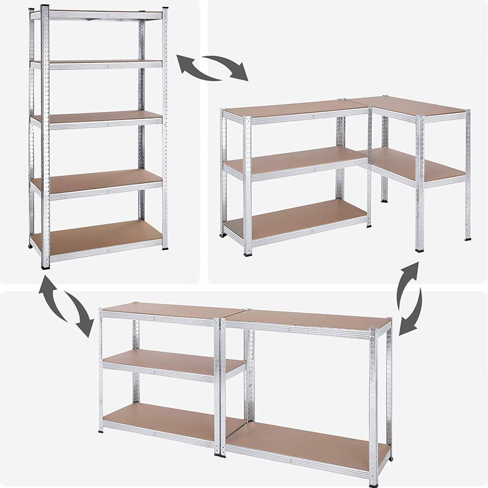 HEINNER RAFT METALIC CU 5 POLITE 90*40*180 CM - imagine 2