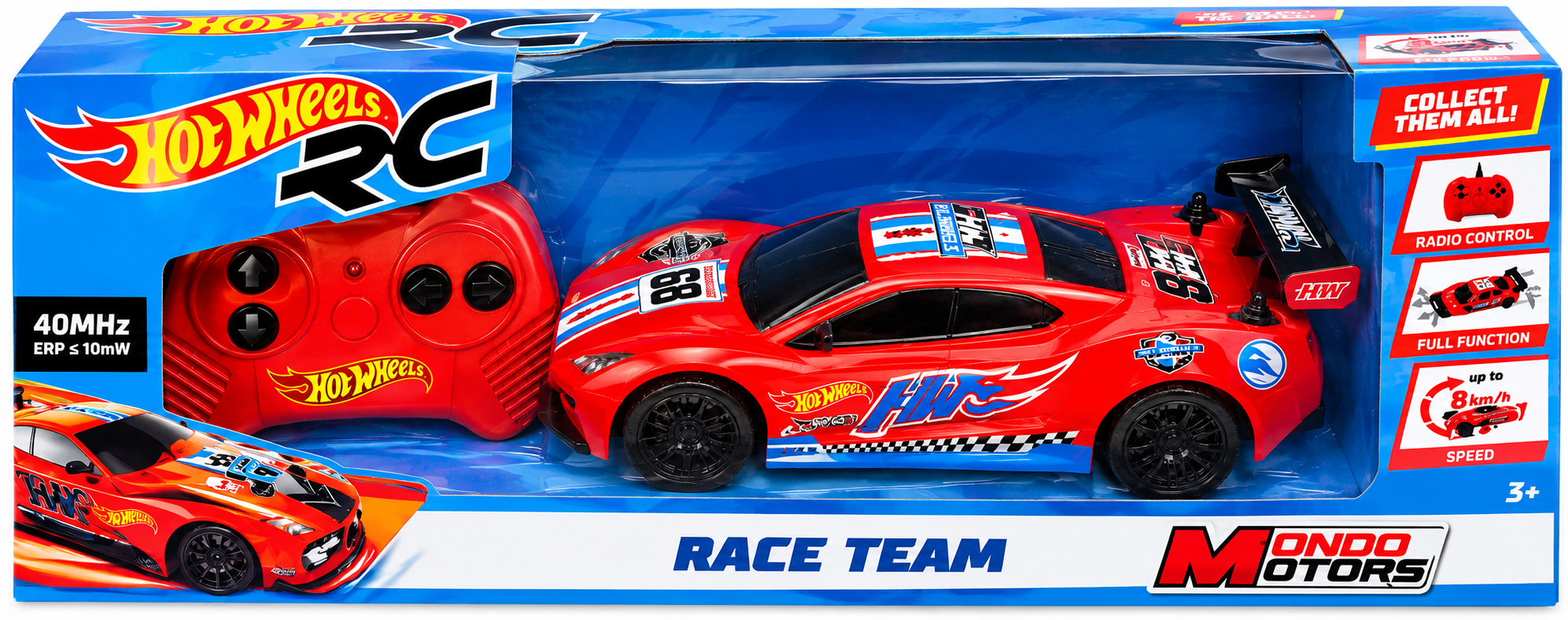 MASINUTA CU TELECOMANDA HOTWEELS,1:28,RACE TEAM, ROSIE