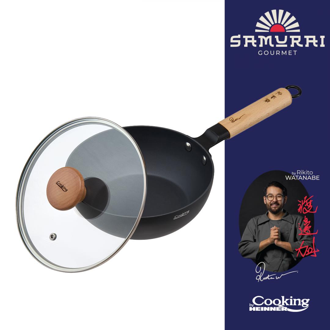 TIGAIE WOK+CAPAC 20X7 CM, RIKITO WATANABE, SAMURAI GOURMET, COOKING - imagine 4