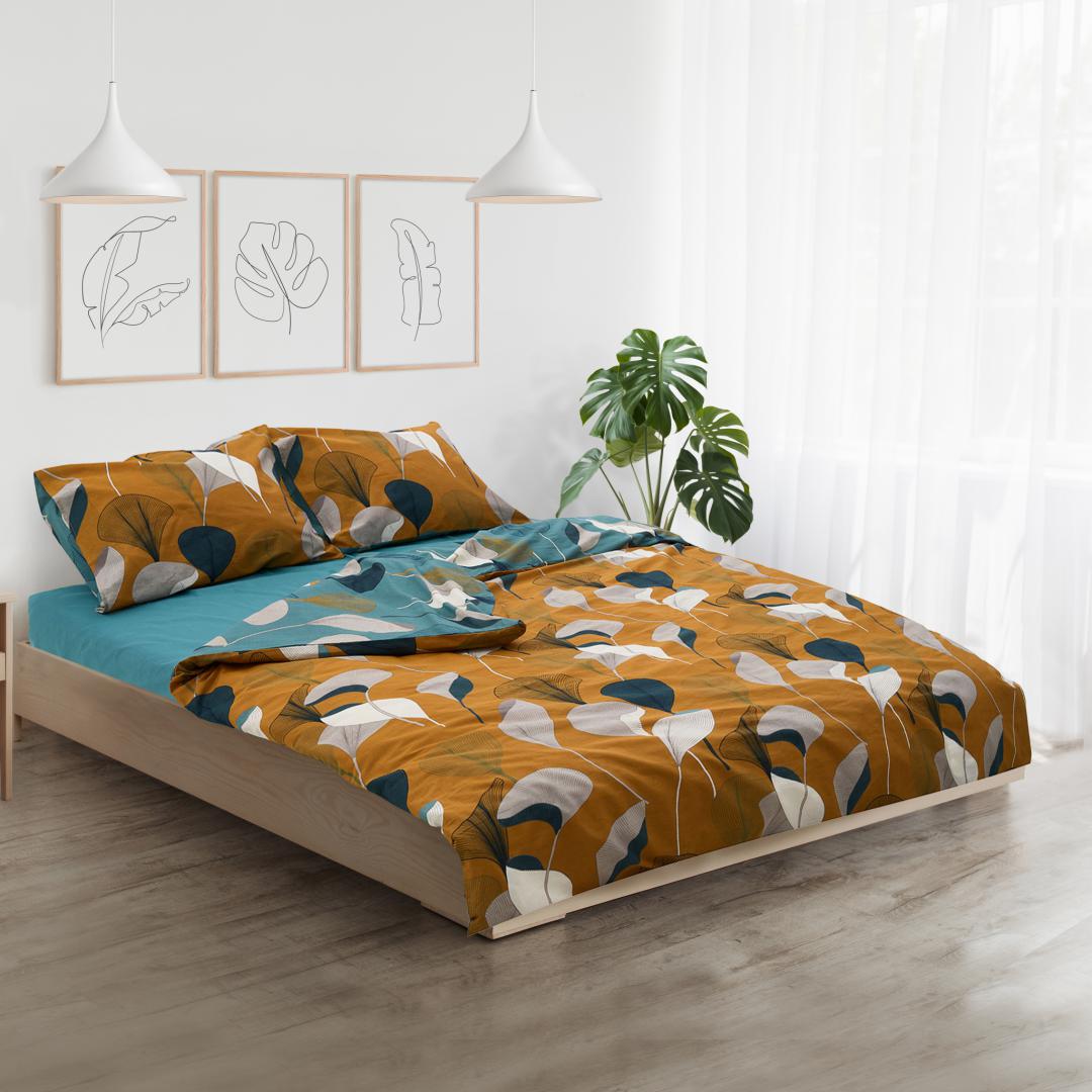 Lenjerie dubla,100%bumbac,4 piese,Clara - Image 5