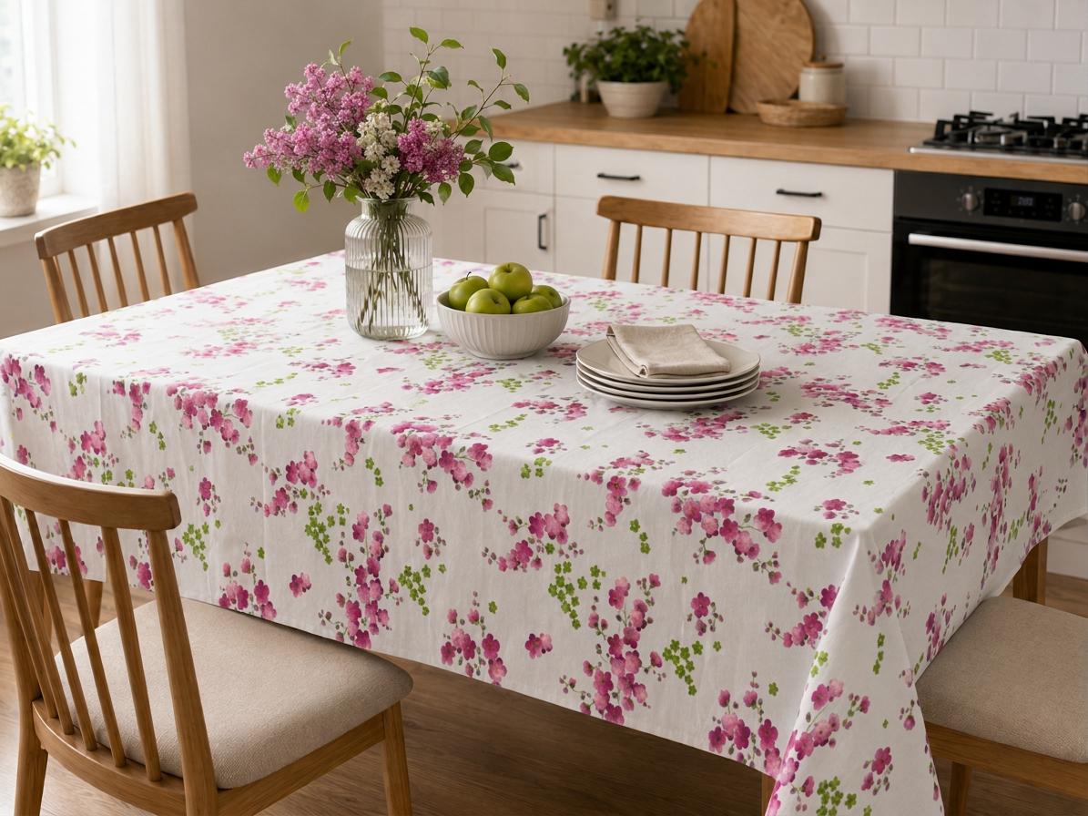 Fata de masa Flori 140x180 cm, PEVA