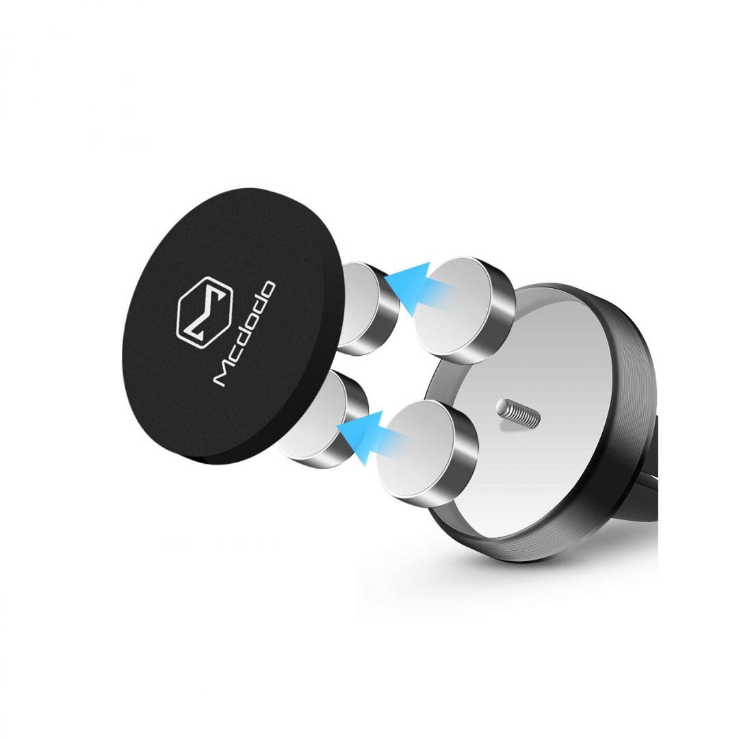 Mcdodo Suport Auto Magnetic Ultra Strong Mini Vent Grey (prindere - imagine 3