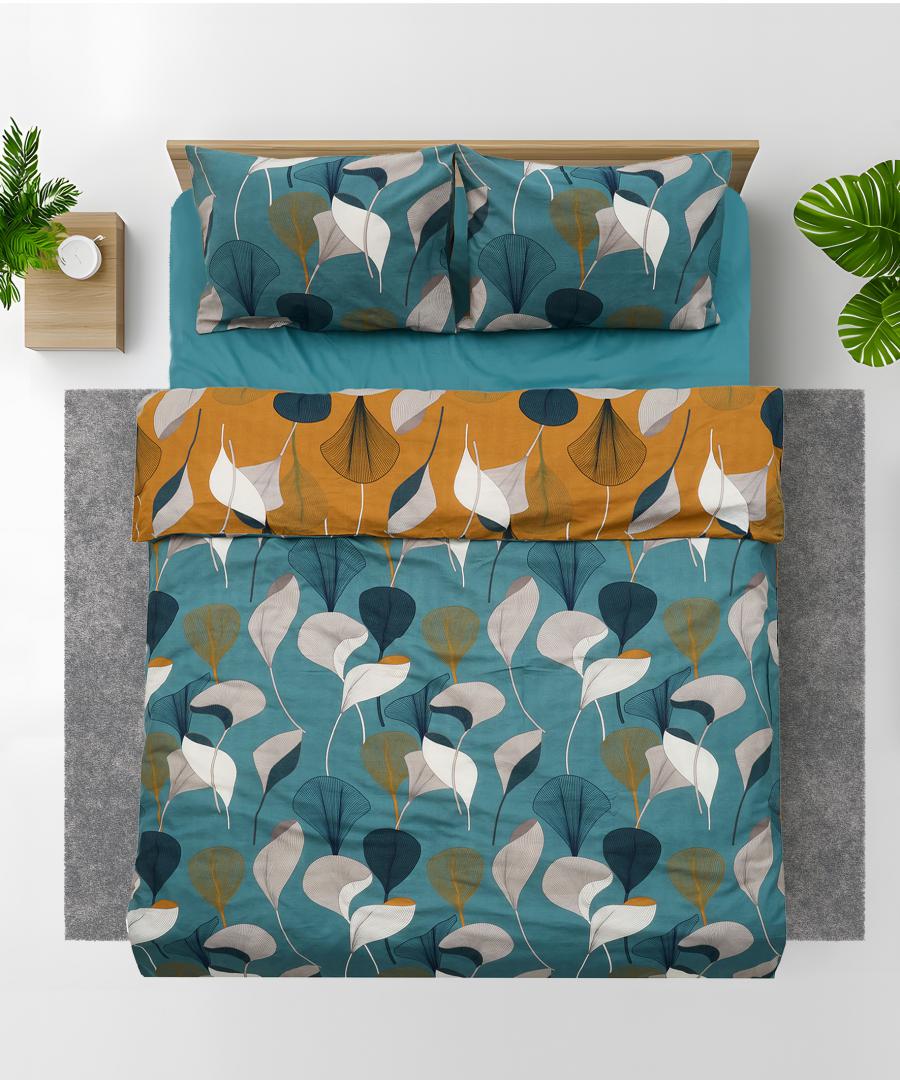 Lenjerie dubla,100%bumbac,4 piese,Clara - Image 4